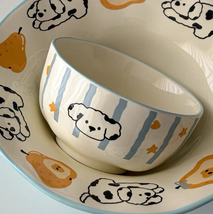 Cute Dalmatian Ceramic Rice Bowl