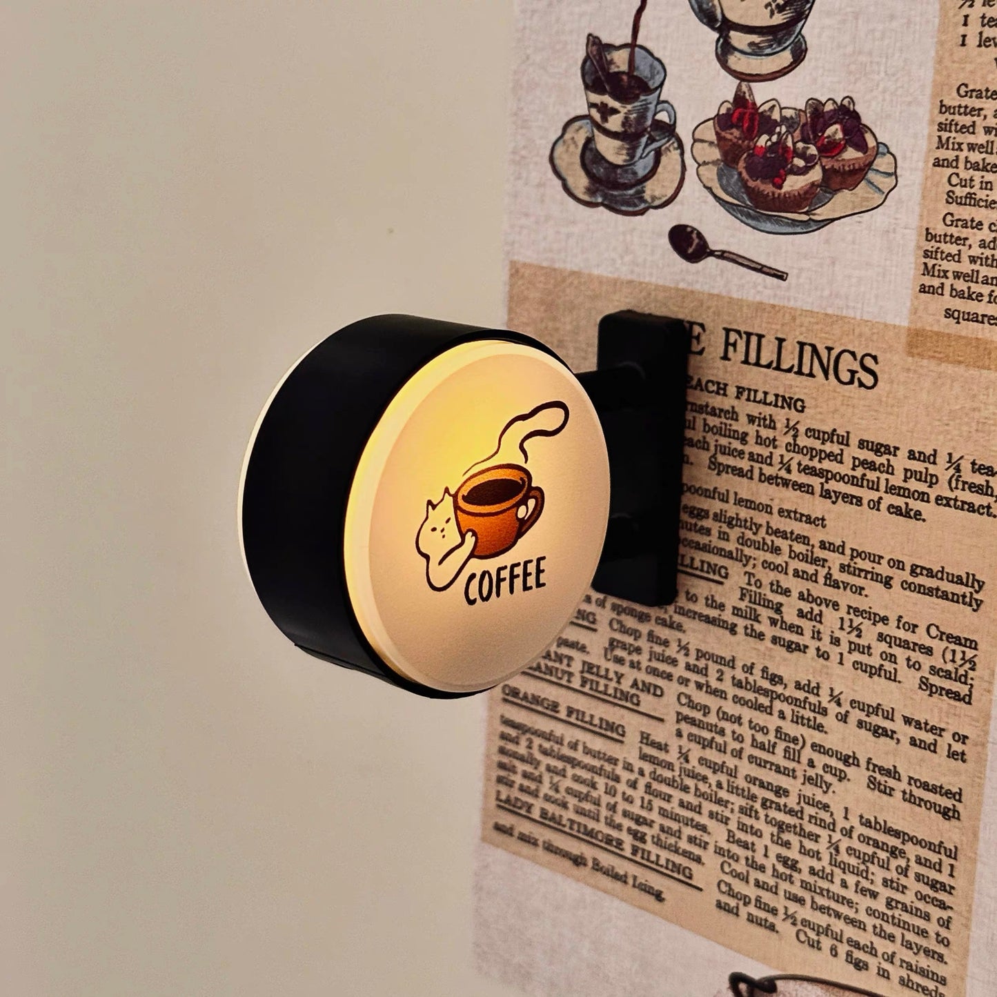 Coffee Corner Light-Up Fridge Magnet