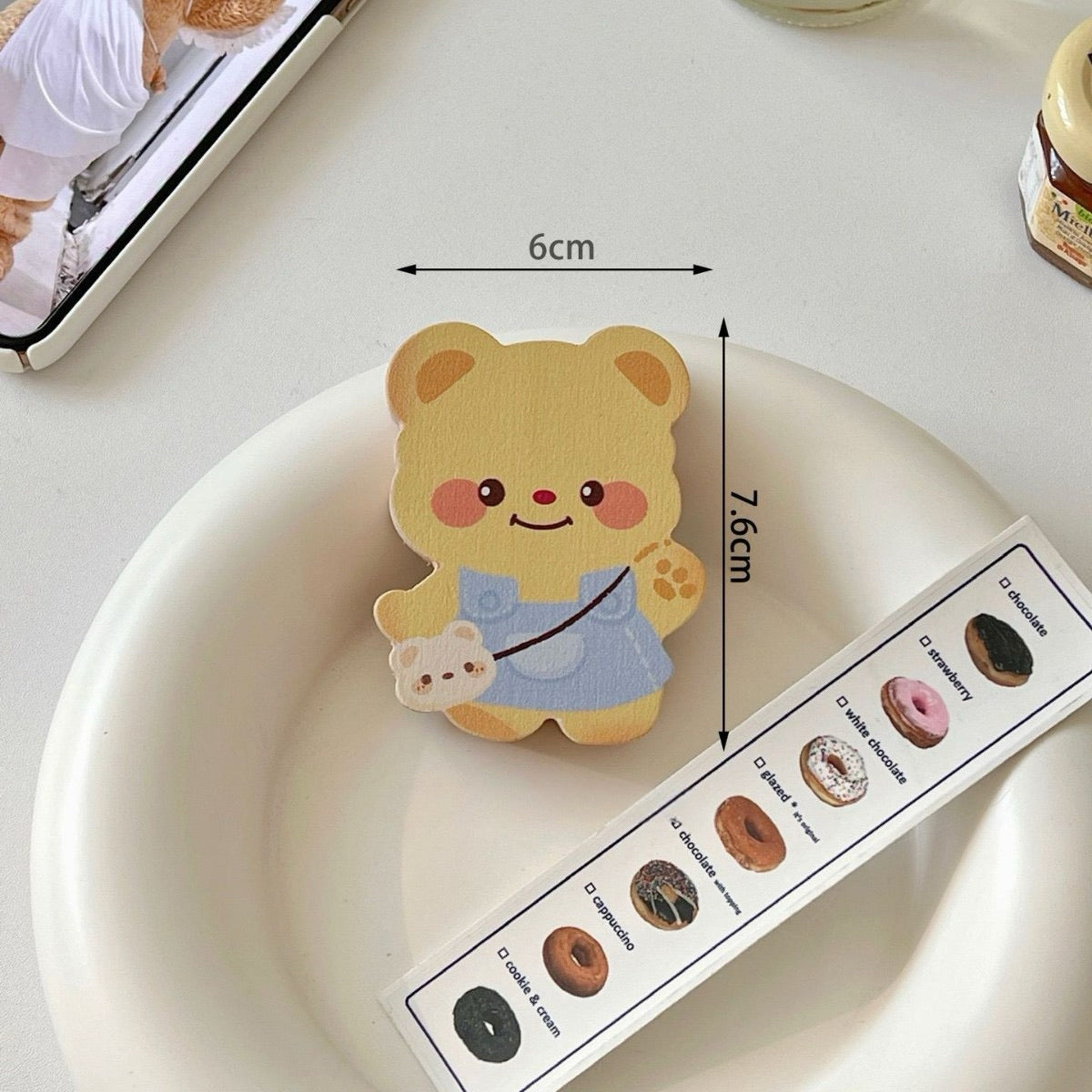 Butter Bear Beechwood Fridge Magnet Bottle Opener