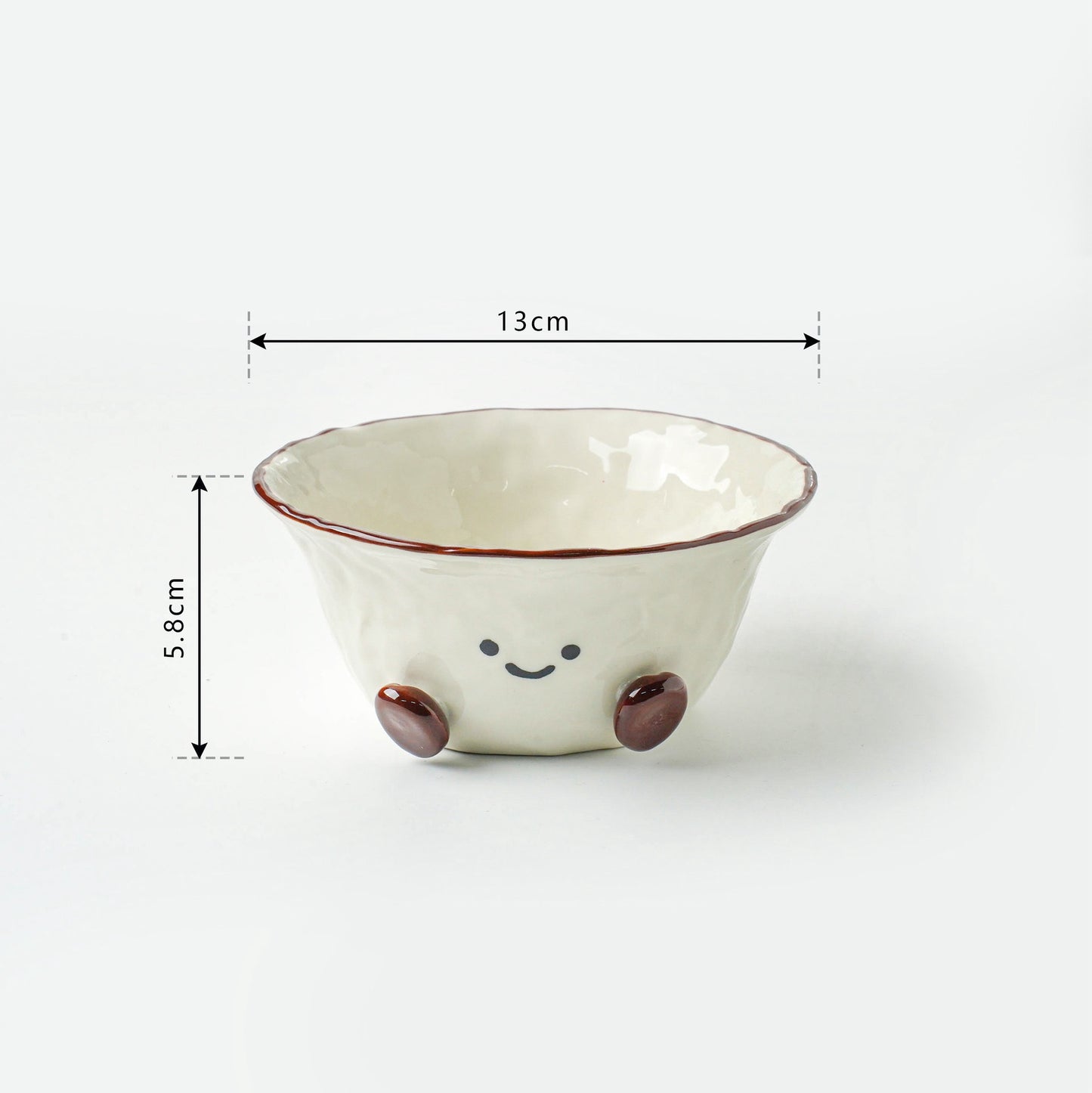 Smiley Bean Ceramic Bowl (2 Sizes)