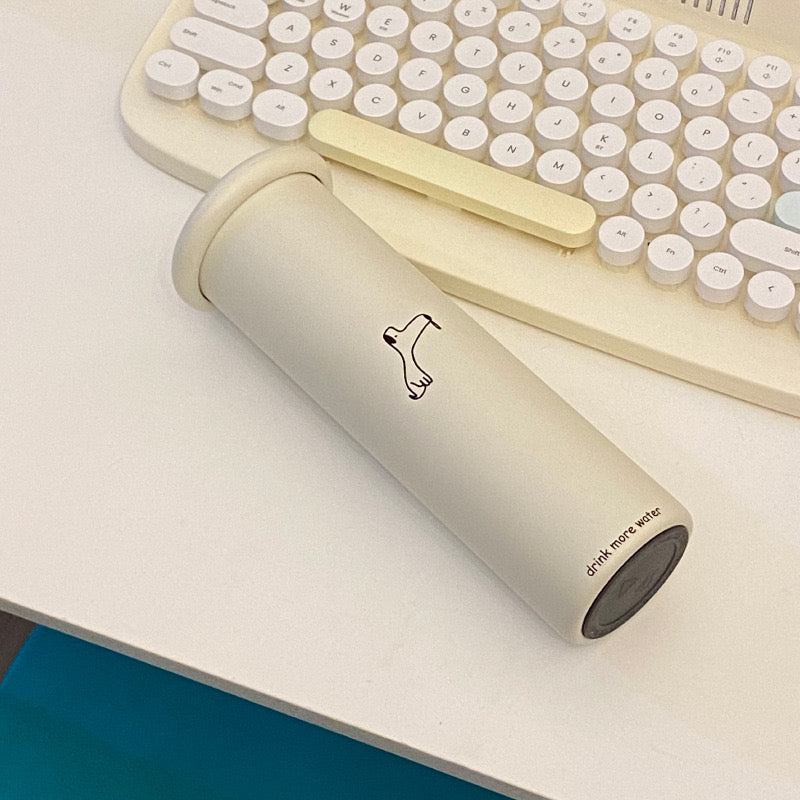 Minimalist Dog Ceramic Travel Tumbler