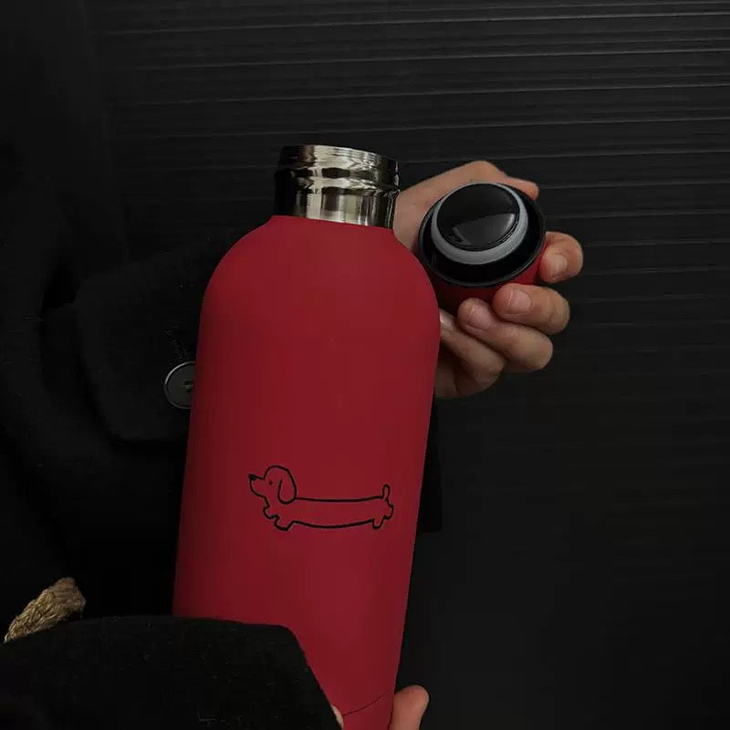 Cute Sausage Dog Insulated Bottle