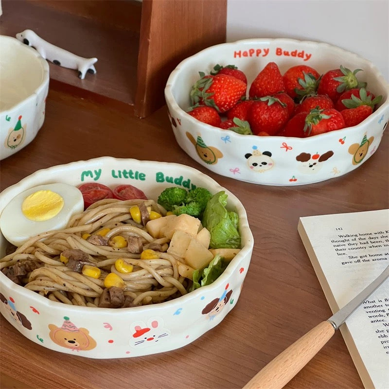 Cream Matte Handcrafted Ceramic Deep Plate