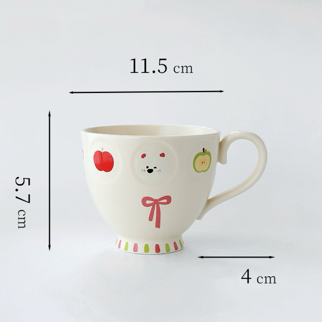 Collection en céramique mate Apple Puppy