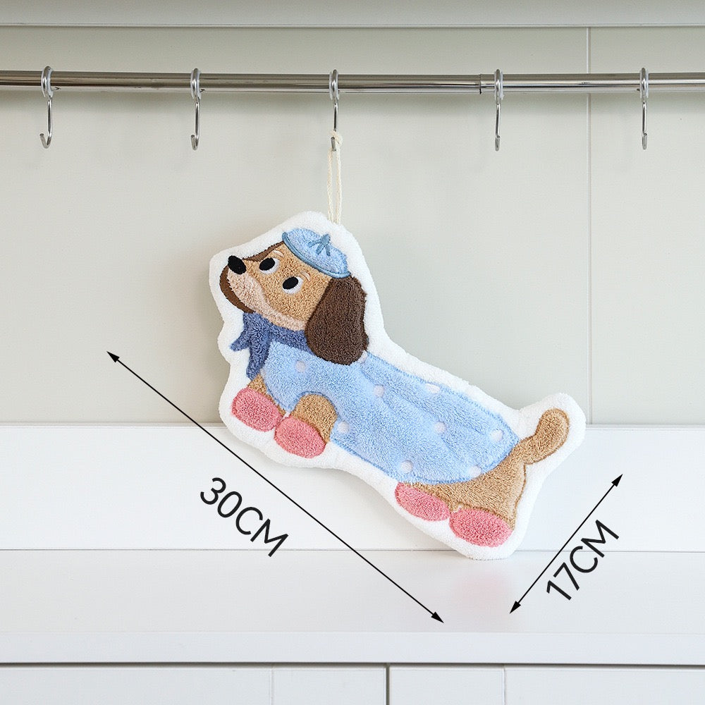 Cute Dachshund Hand Towel