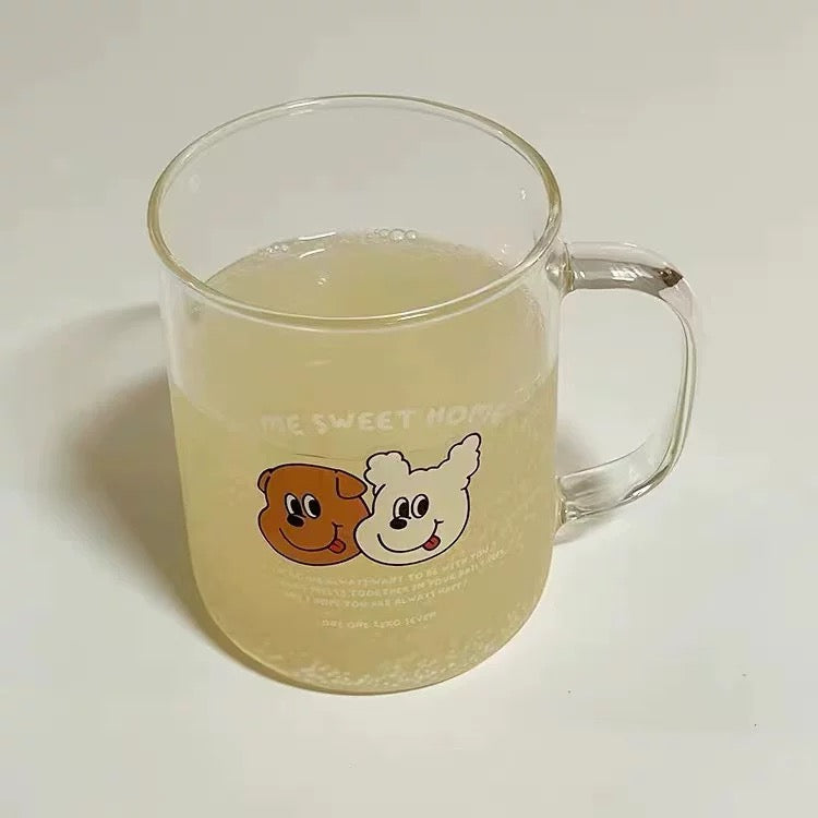 Korean Style Cute Bear Glass Mug