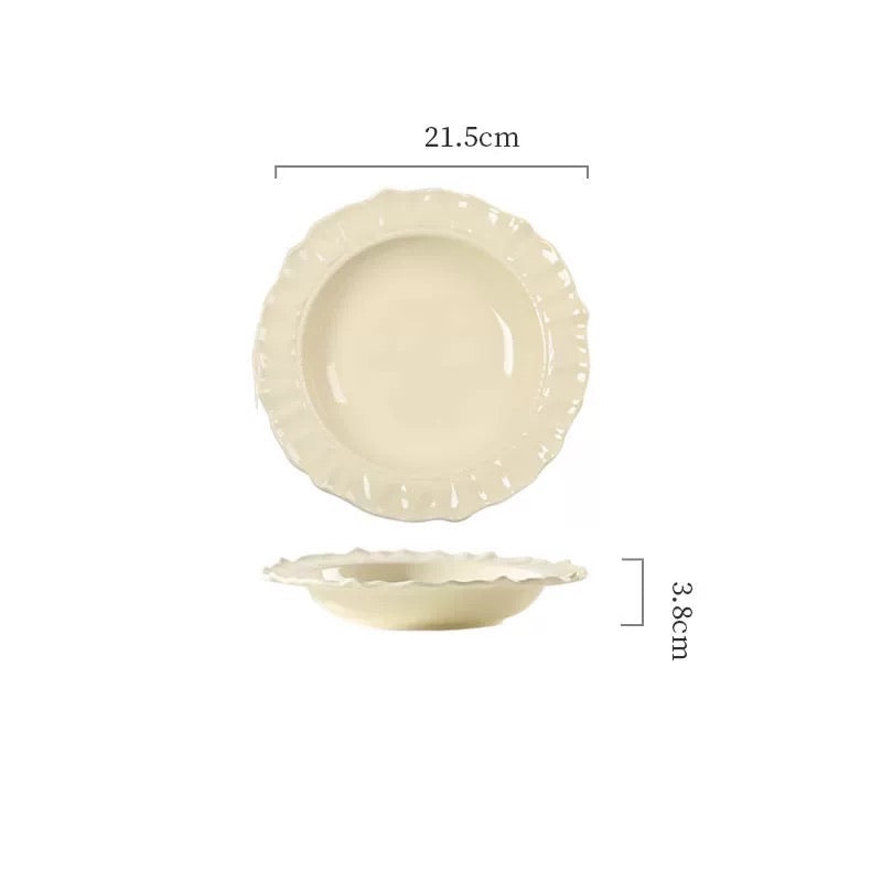 Romantic French Style Ceramic Plate