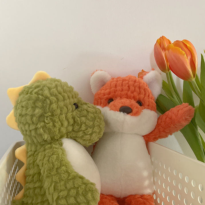 Cute Plush Dinosaur & Fox Stuffed Toys