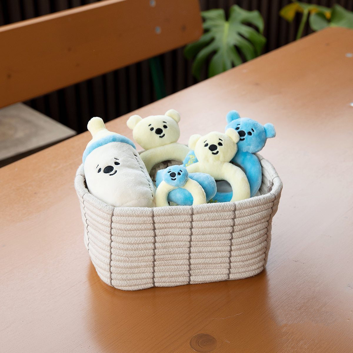 Squeaky Milk Bottle Plush Hide&Seek Pet Toys Set