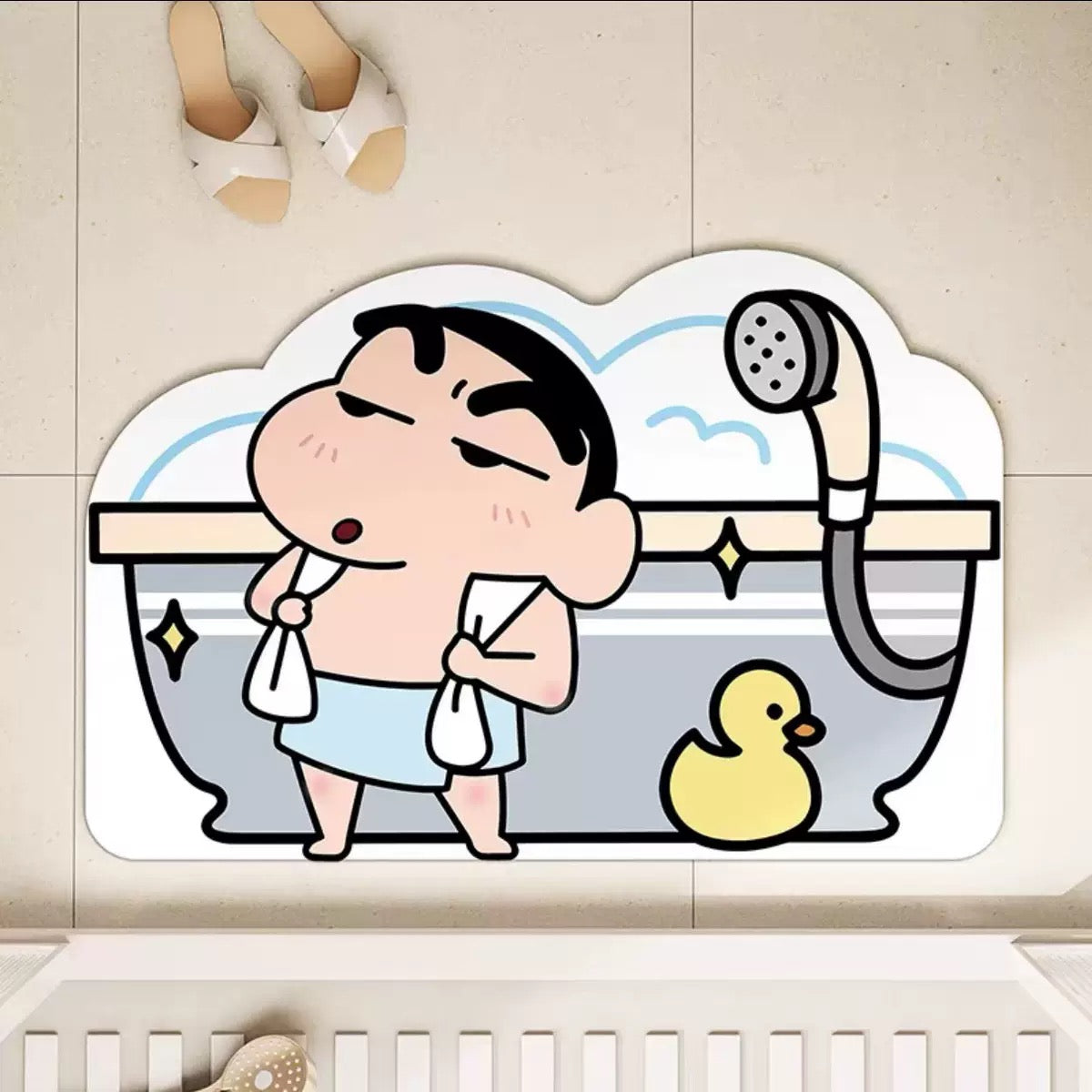 Bath Time Shin-chan Mat (Shower Style)