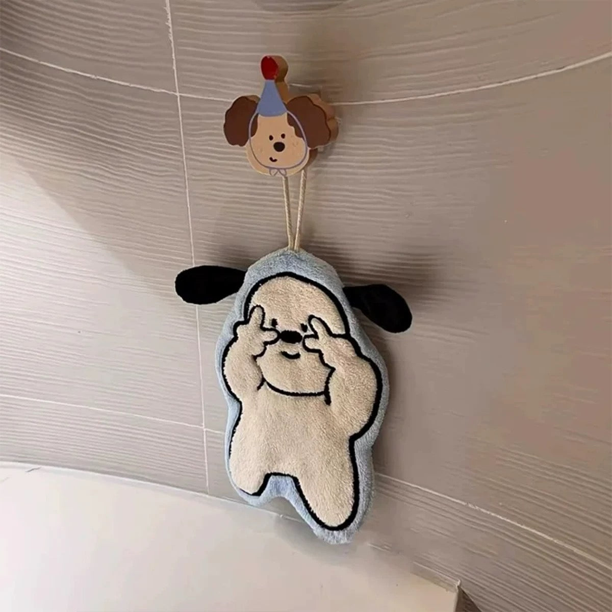 Cartoon Animal “Peace Sign” Hand Towel