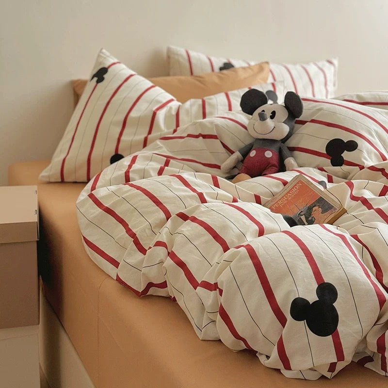 Disney Mickey Cotton Bedding Set (4 Pieces)