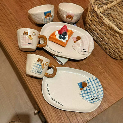 Vintage Sleepy Bear Ceramic Collection