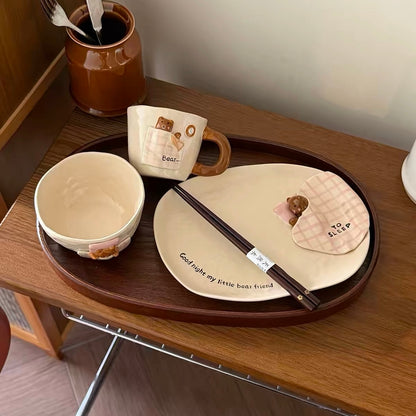 Vintage Sleepy Bear Ceramic Collection