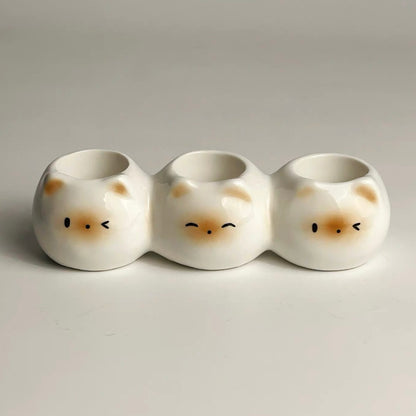 Cute Siamese Cat Ceramic Toothbrush Holder