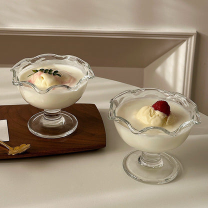 Minimalist Petal Glass Dessert Cup