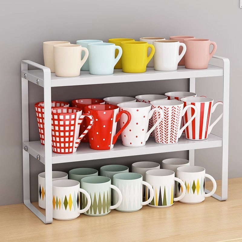 2-Tier Multi-Functional Cup Rack
