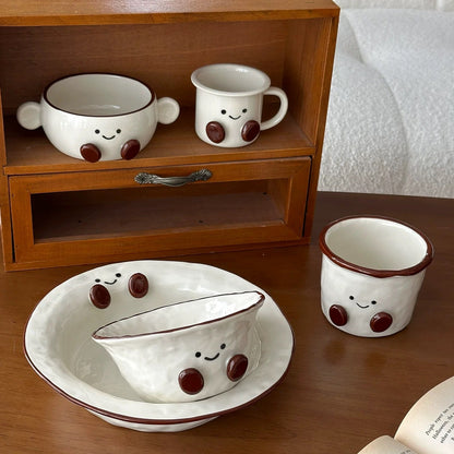 Smiley Bean Ceramic Mini Espresso Cup
