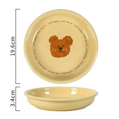 NoEmo Bear Ceramic Plate