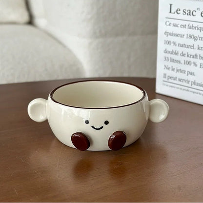 Smiley Bean Ceramic Mini Bowl
