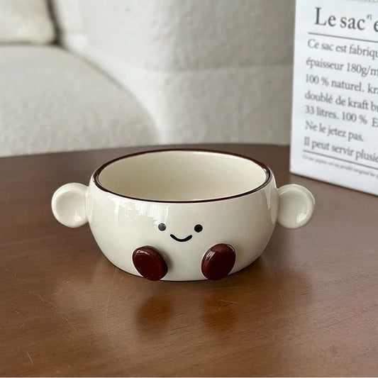 Mini bol en céramique Smiley Bean
