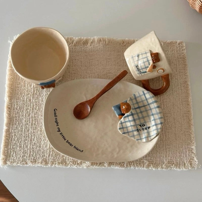 Vintage Sleepy Bear Ceramic Collection