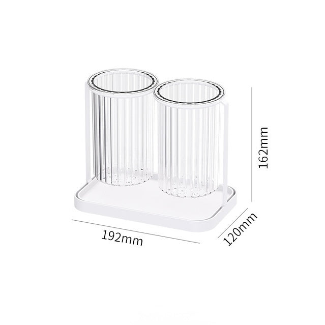 Dual Cup Utensil Draining Rack