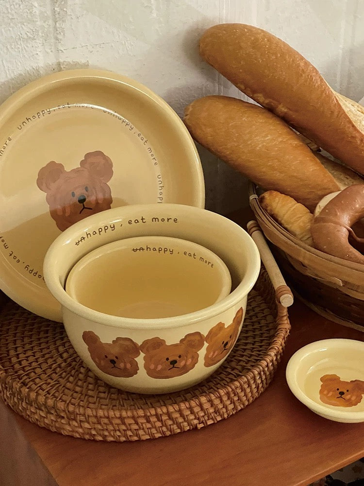 NoEmo Bear Ceramic 4-Piece Set