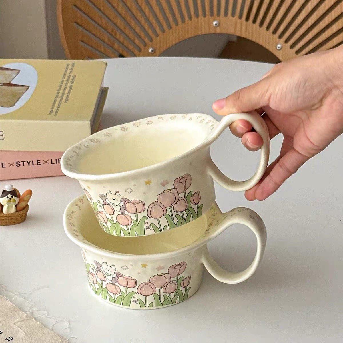Spring Garden Westie Ceramic Mug Bowl
