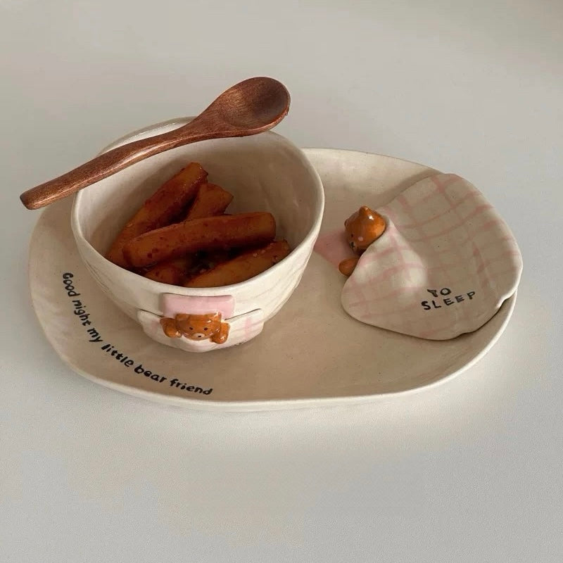 Vintage Sleepy Bear Ceramic Collection