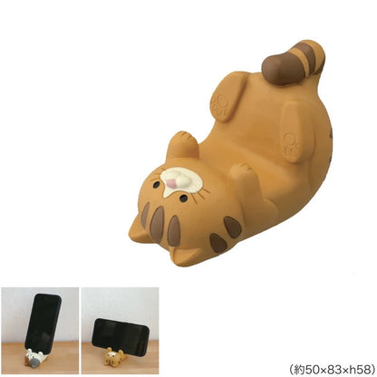 Belly-Up Cat Phone Stand