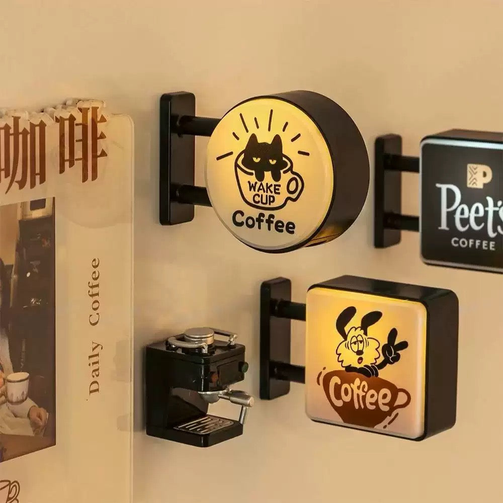 Coffee Corner Light-Up Fridge Magnet