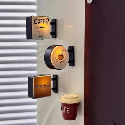Coffee Corner Light-Up Fridge Magnet