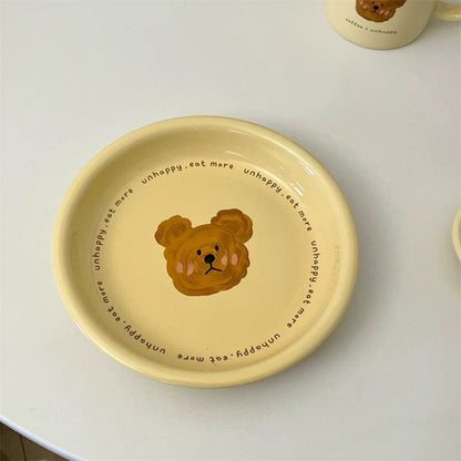 NoEmo Bear Ceramic Plate