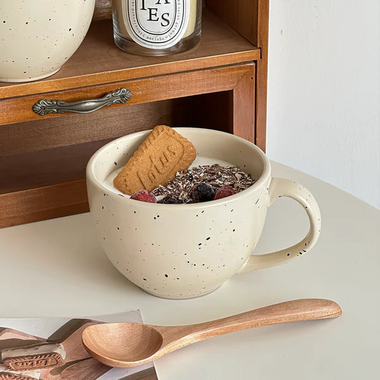 Speckled Ceramic Oatmeal Mug
