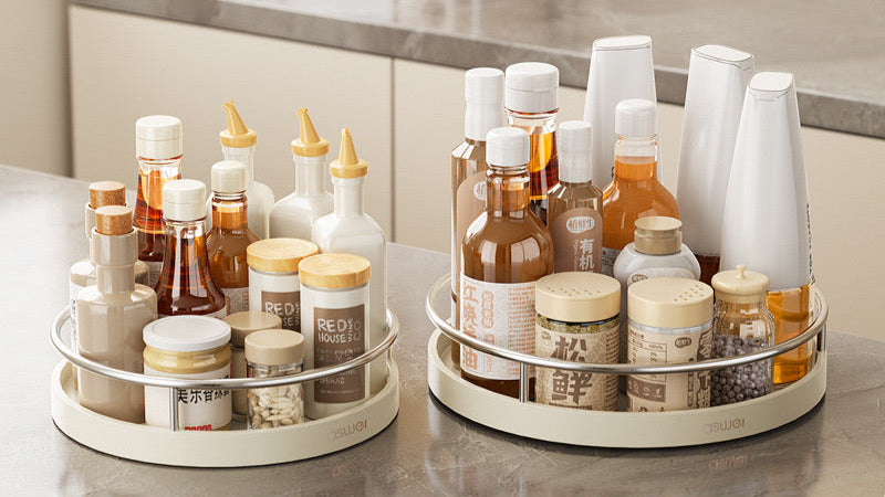 Creamy Versatile 360° Rotating Spice Rack