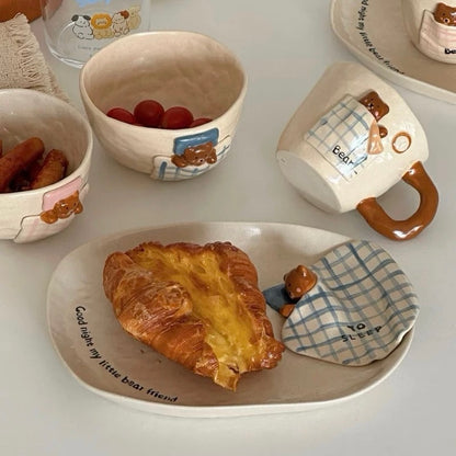Vintage Sleepy Bear Ceramic Collection