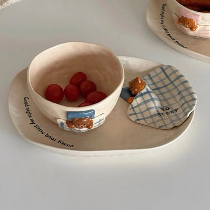 Vintage Sleepy Bear Ceramic Collection