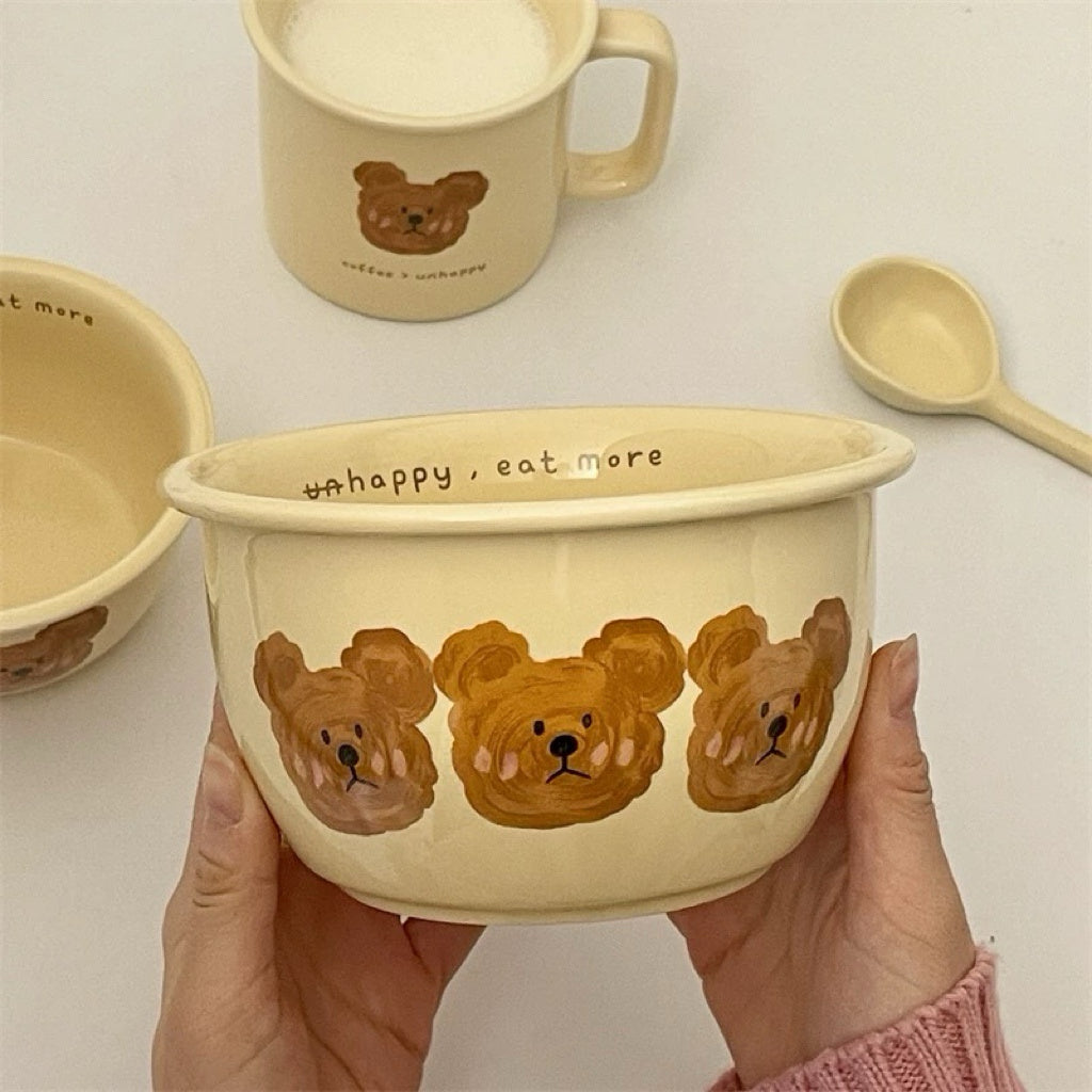 NoEmo Bear Ceramic 4-Piece Set