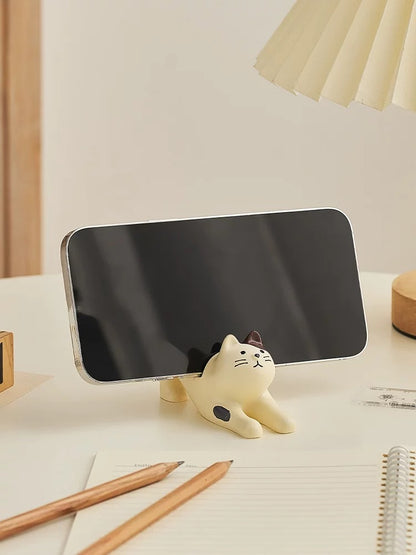 Belly-Up Cat Phone Stand