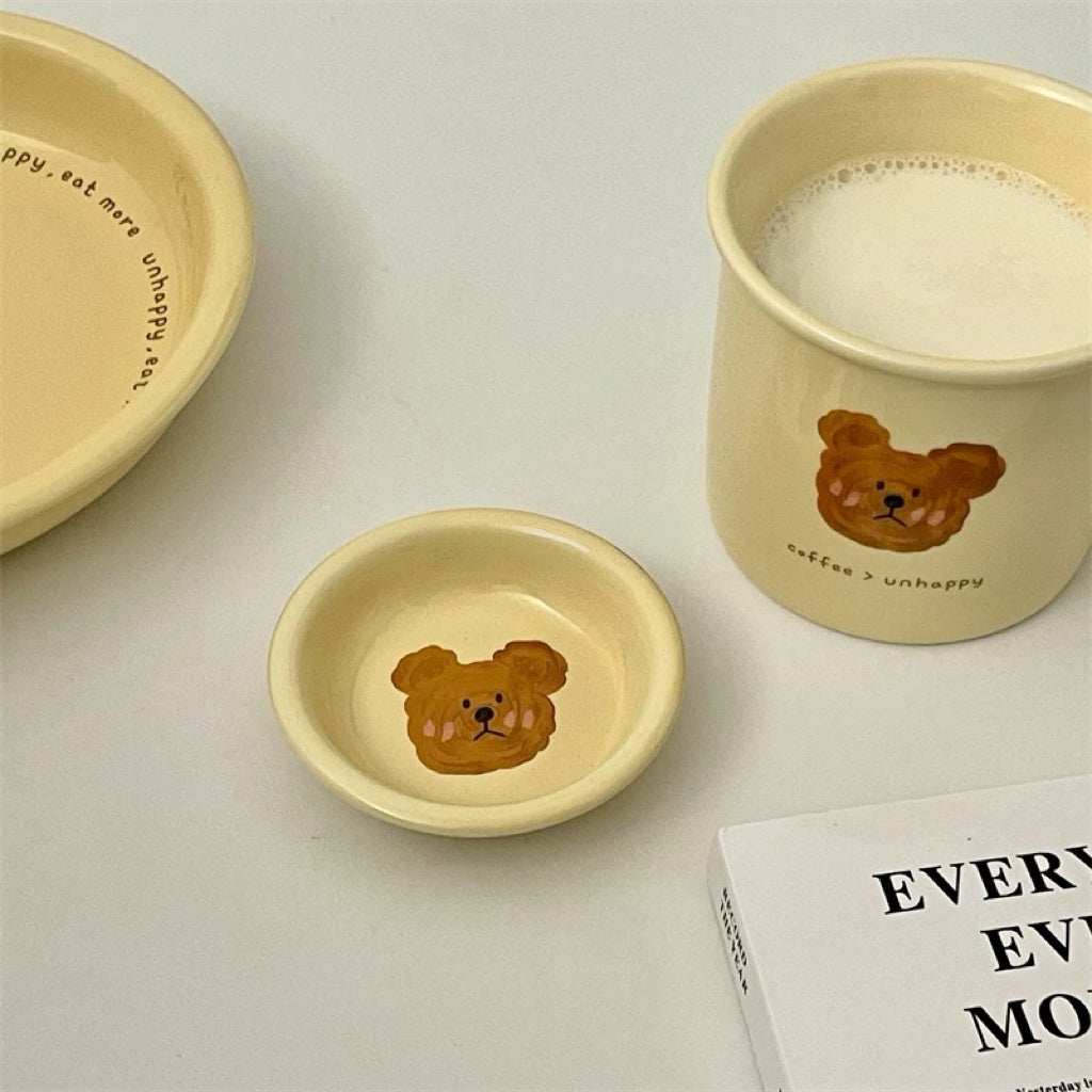 NoEmo Bear Ceramic Saucer