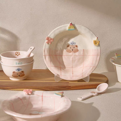 Sweet Bear Underglaze Ceramic Dinnerware Collection