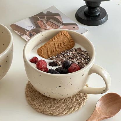 Speckled Ceramic Oatmeal Mug