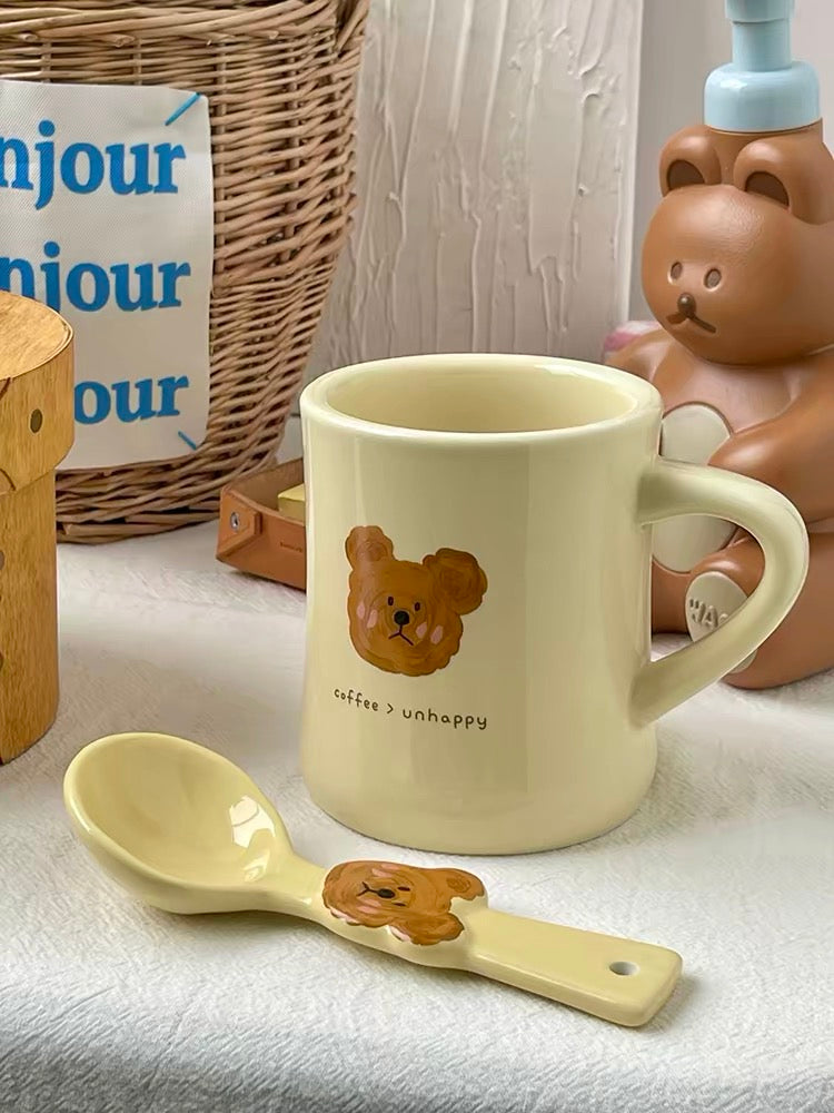 NoEmo Bear Curved Ceramic Mug