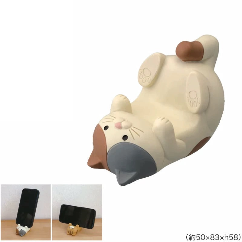 Belly-Up Cat Phone Stand