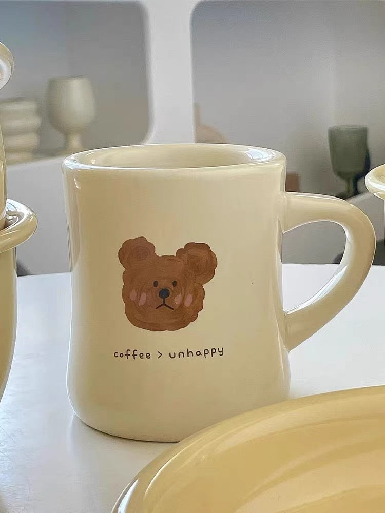 NoEmo Bear Curved Ceramic Mug