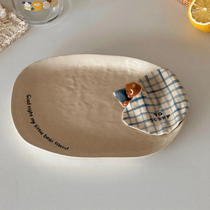 Vintage Sleepy Bear Ceramic Collection