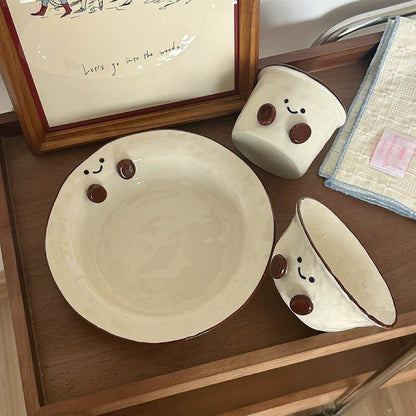 Smiley Bean Ceramic Bowl (2 Sizes)