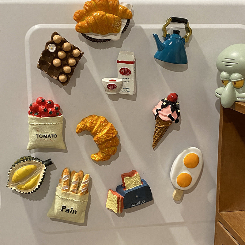 Vintage French Food Refrigerator Magnet