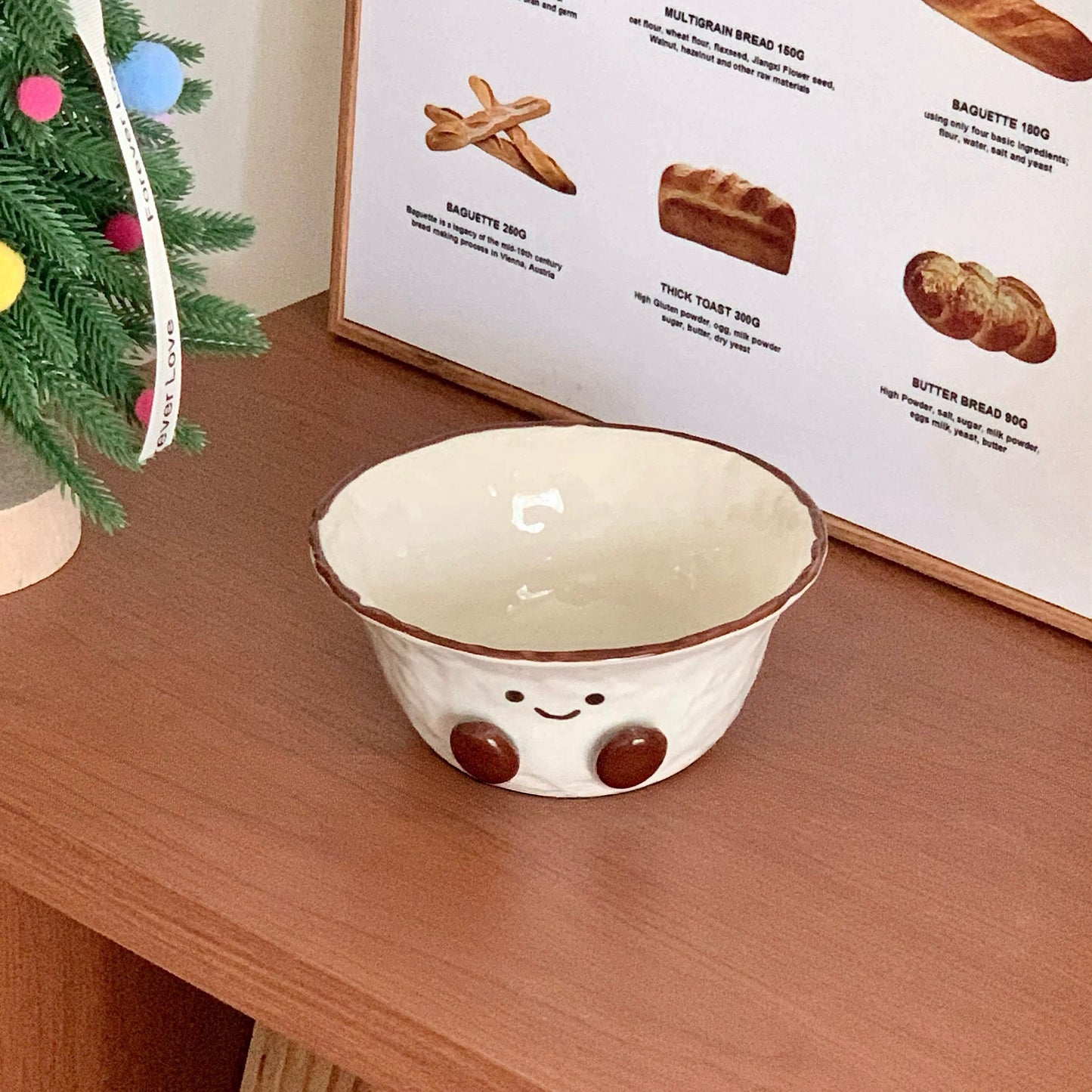 Smiley Bean Ceramic Bowl (2 Sizes)